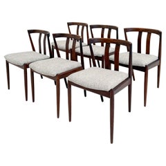 Set of 6 Kai Kristiansen Dining Chairs in Teak – Newly Upholstered