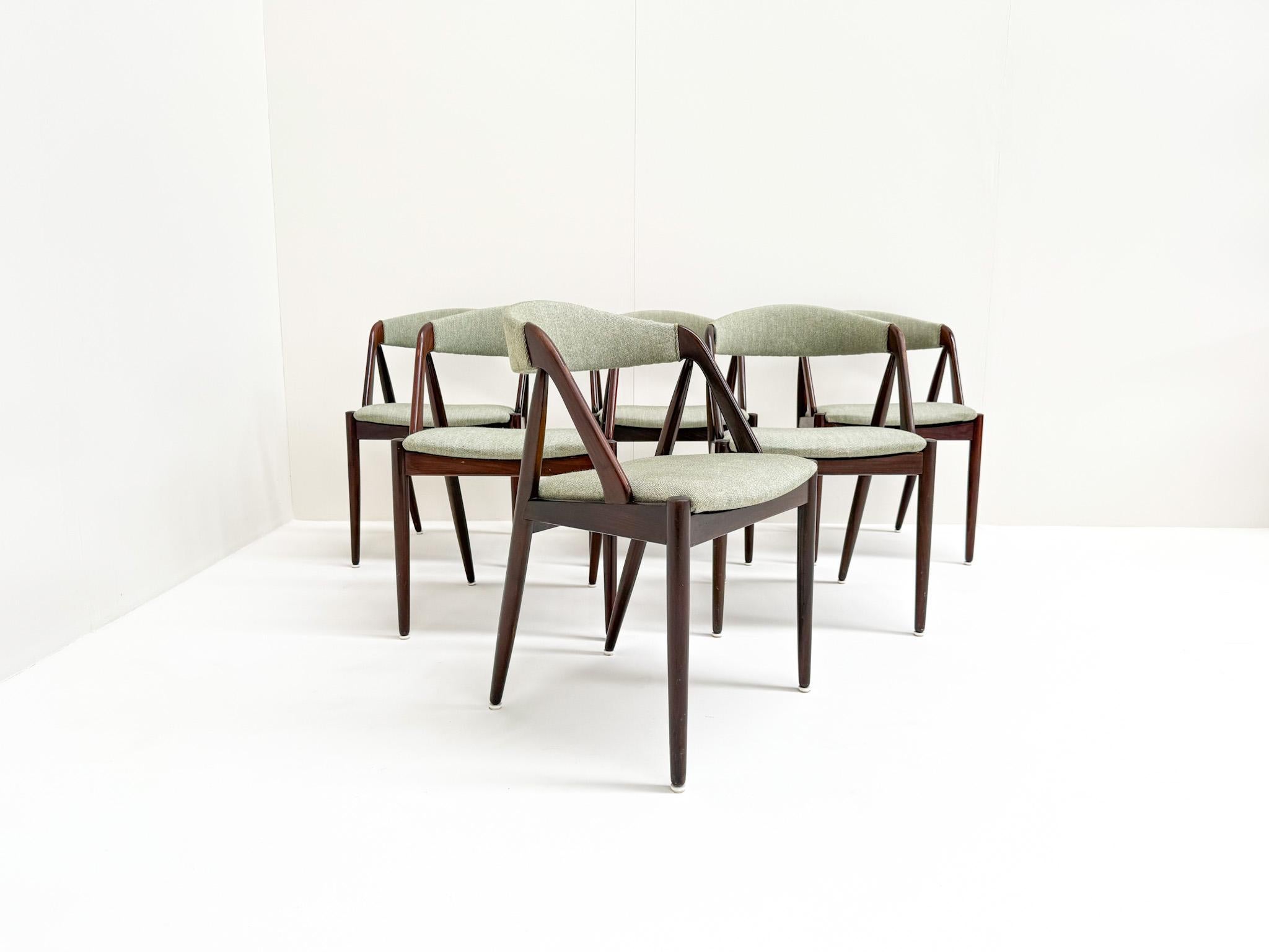Set of 6 Kai Kristiansen Model 31 Teak Dining Chairs, Denmark For Sale
