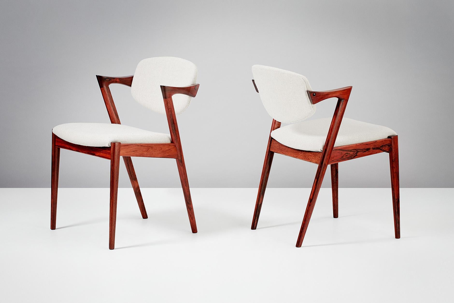 Set of 6 Kai Kristiansen Model 42 Dining Chairs, Rosewood 3