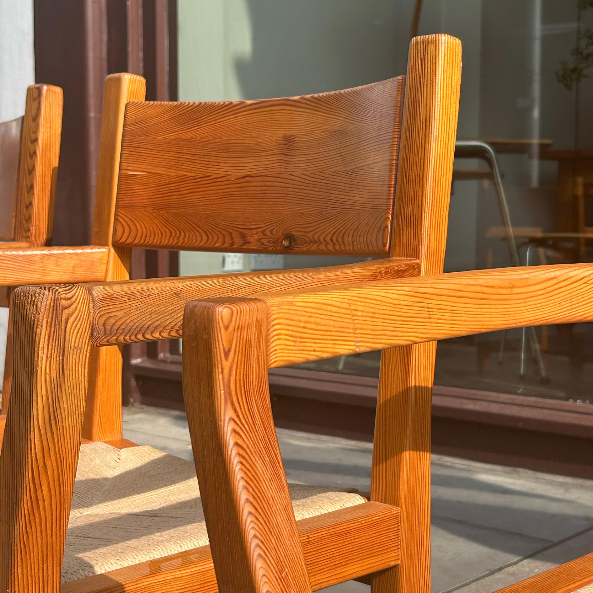 20th Century Set of 6 Kamin Chairs/ Tage Poulsen, Denmark, 1970s For Sale