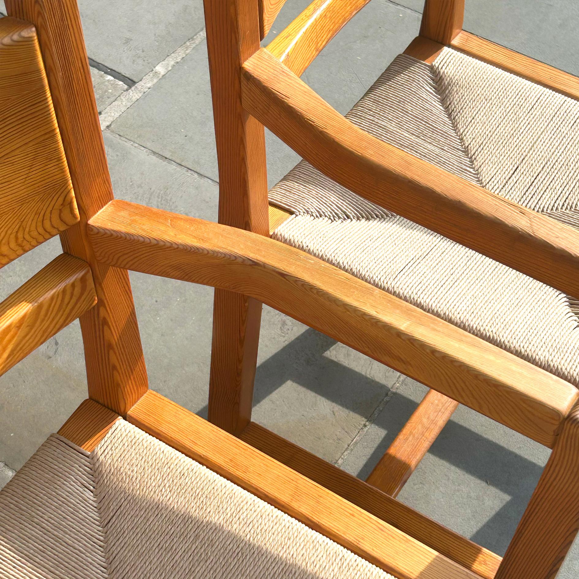 Set of 6 Kamin Chairs/ Tage Poulsen, Denmark, 1970s For Sale 1