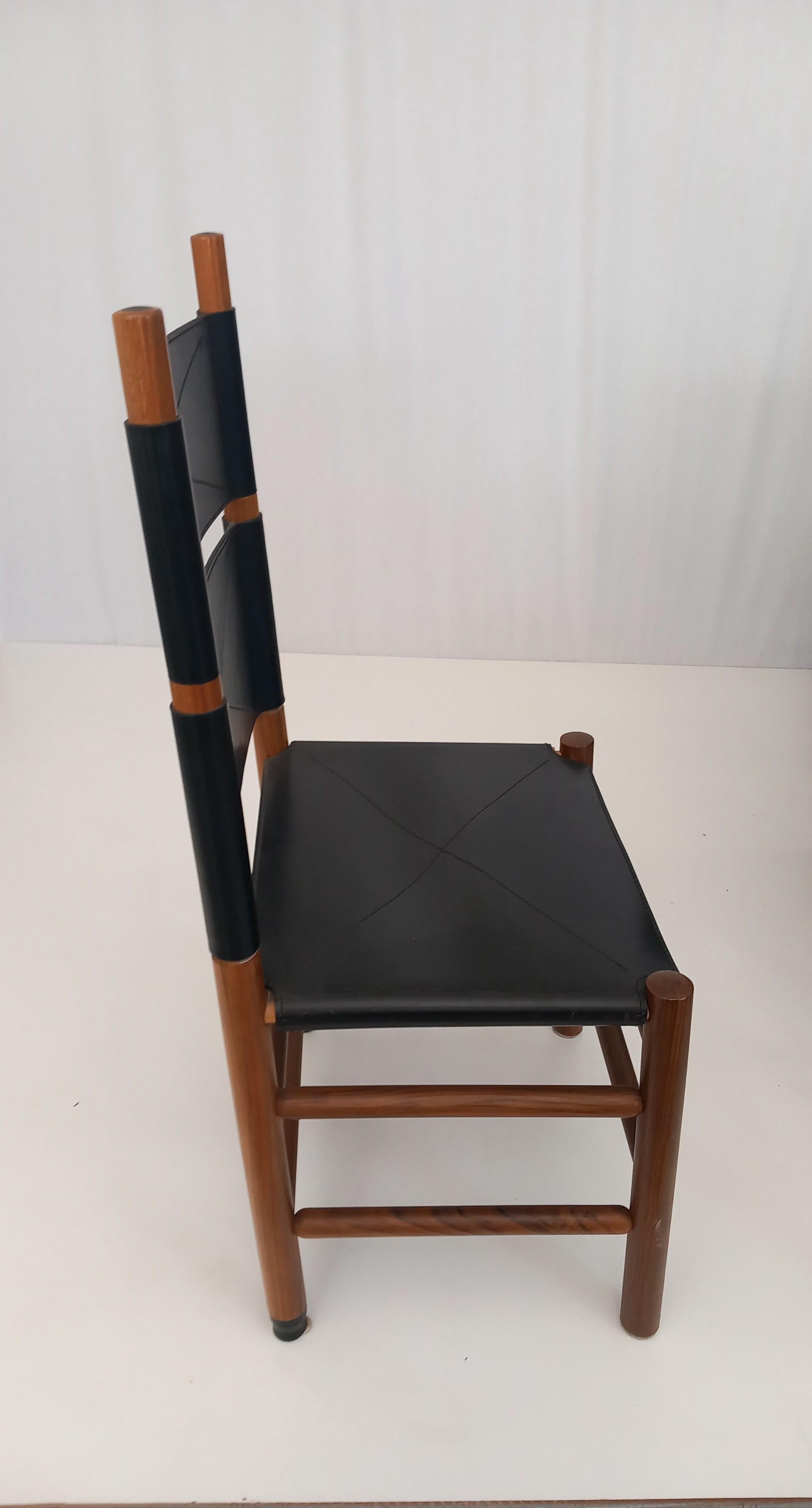 Set of 6 Kentucky Chairs by Carlo Scarpa for Bernini, 80s 2