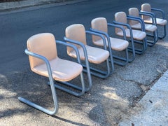 Set of 6 Kinetics Blue 100/300 Chairs by Salmon & Hamilton