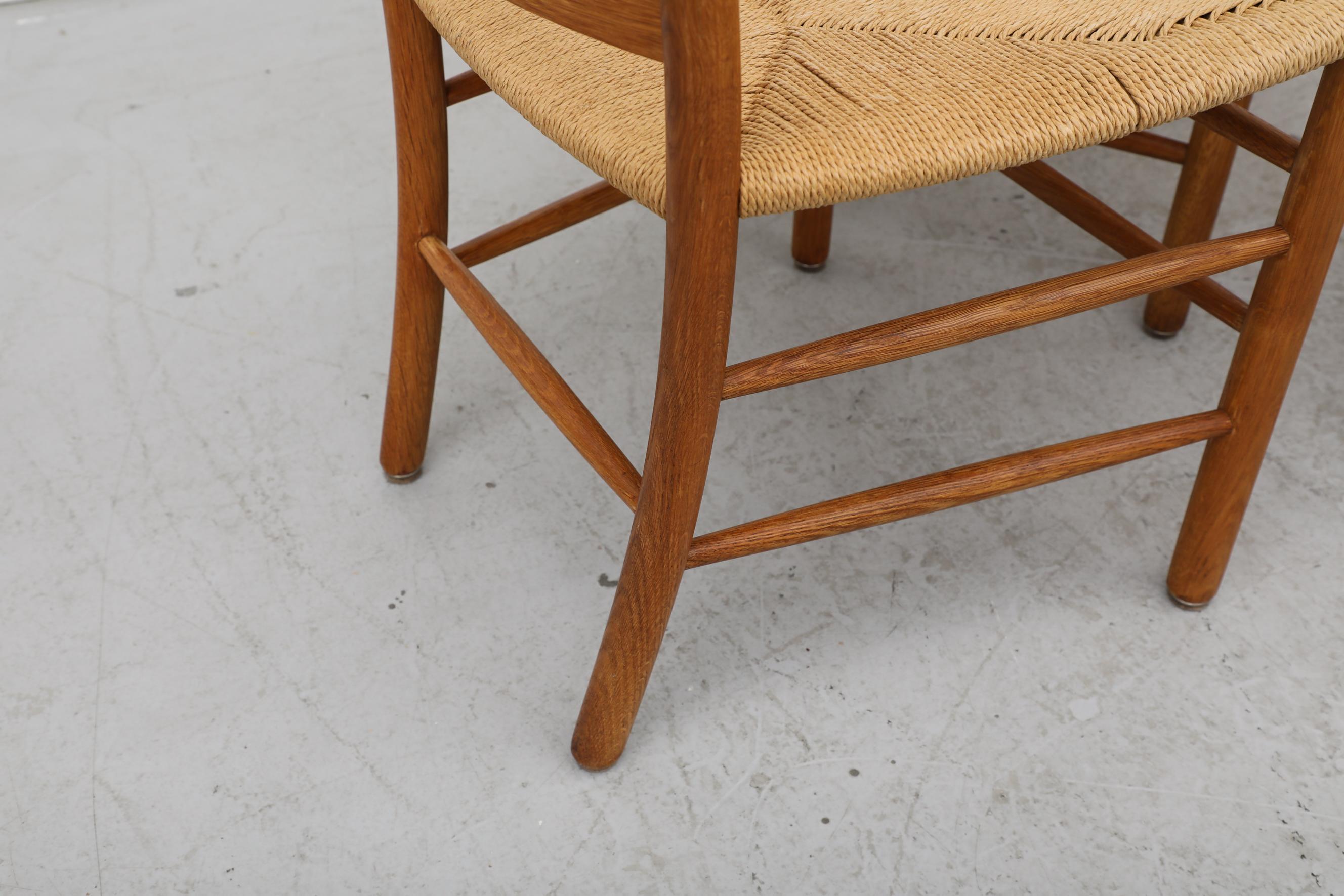 Set of 6 'Kirkestole' Beechwood & Papercord Dining Chairs by Kaare Klint, 1960s 9