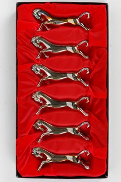 Set of 6 Knife Rests, Model Cheval, 1960.