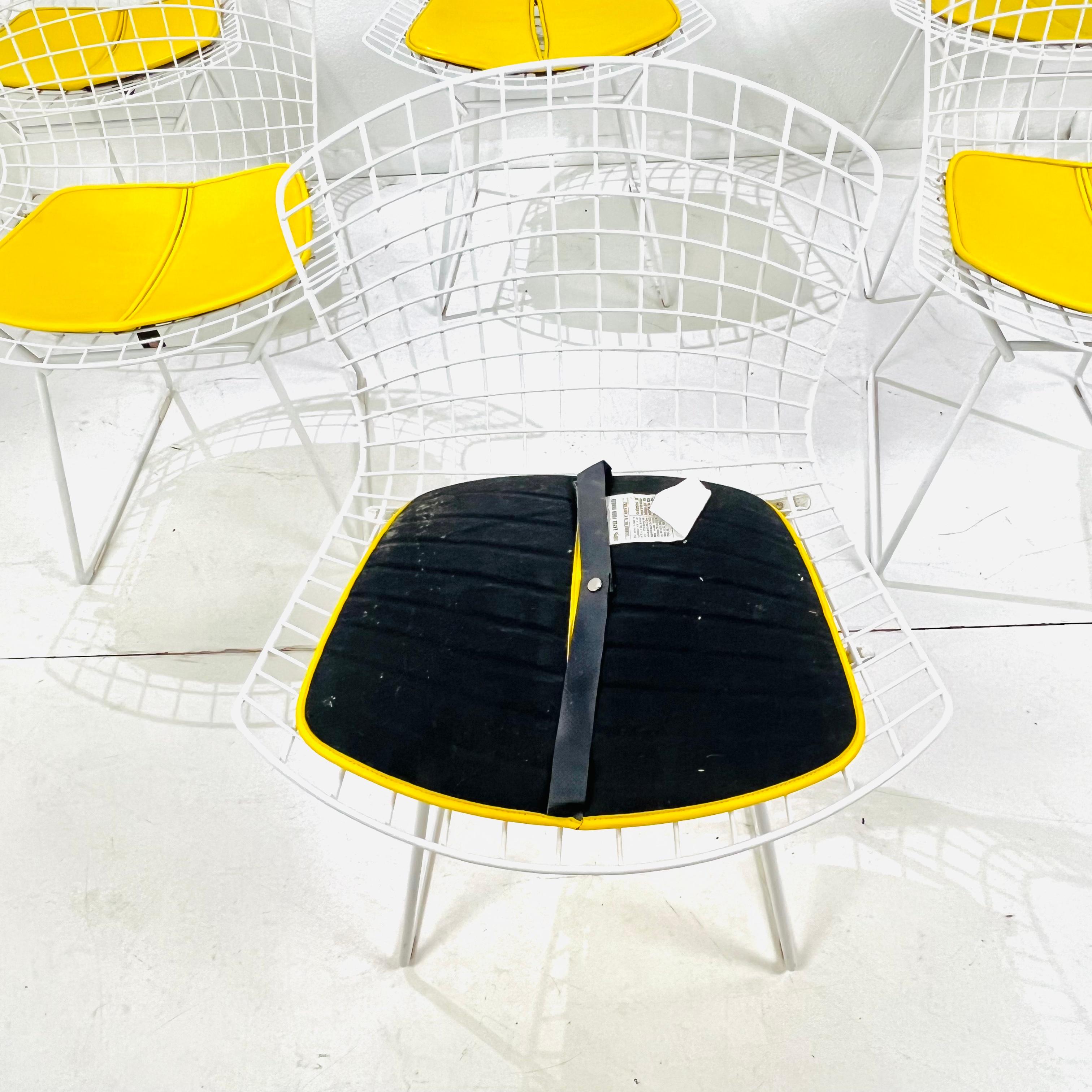 Saldato Set di 6 sedie da pranzo Knoll Bertoia in vendita