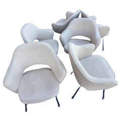 Set of 6 Knoll Executive Armchair Dining Chairs by Eero Saarinen