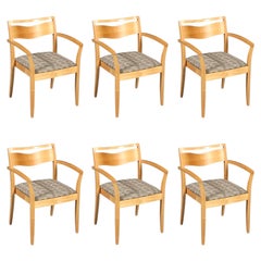 Set of 6 Knoll “Jr” Arm Chairs by Joseph Ricchio