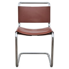 Set of 6 Knoll Spoleto Cantilevered Tubular Metal Chairs by Ufficio Tecnico