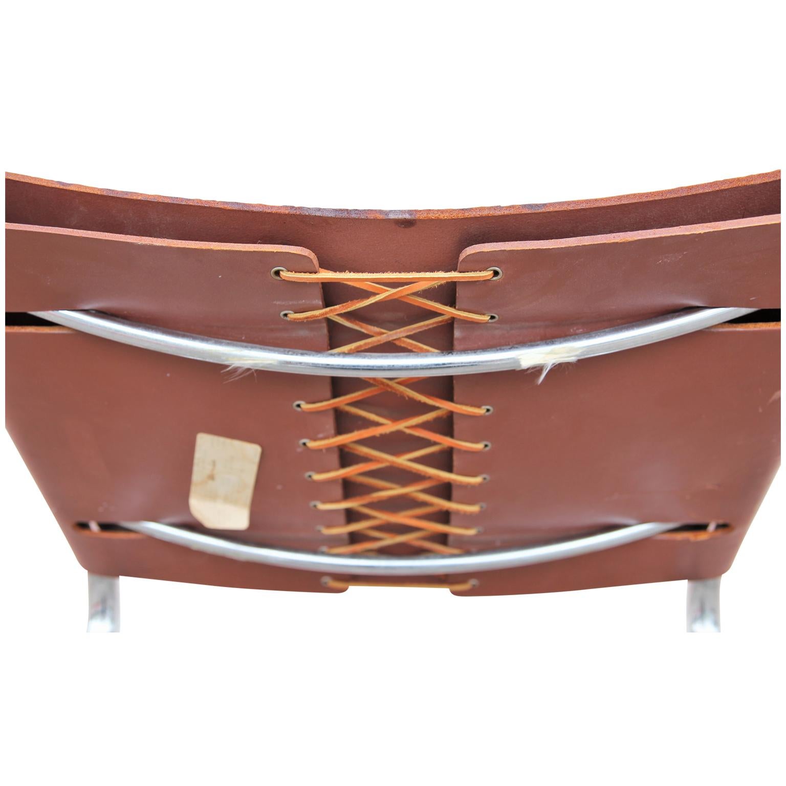 Set of 6 Knoll Spoleto Cantilevered Tubular Metal Chairs by Ufficio Tecnico 2