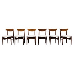 Set of 6 Kurt Østervig Rosewood Dining Chairs for KP Mobler
