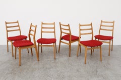 Set of 6 Ladder Back Dining Chairs by Bähre Mignon Möbel
