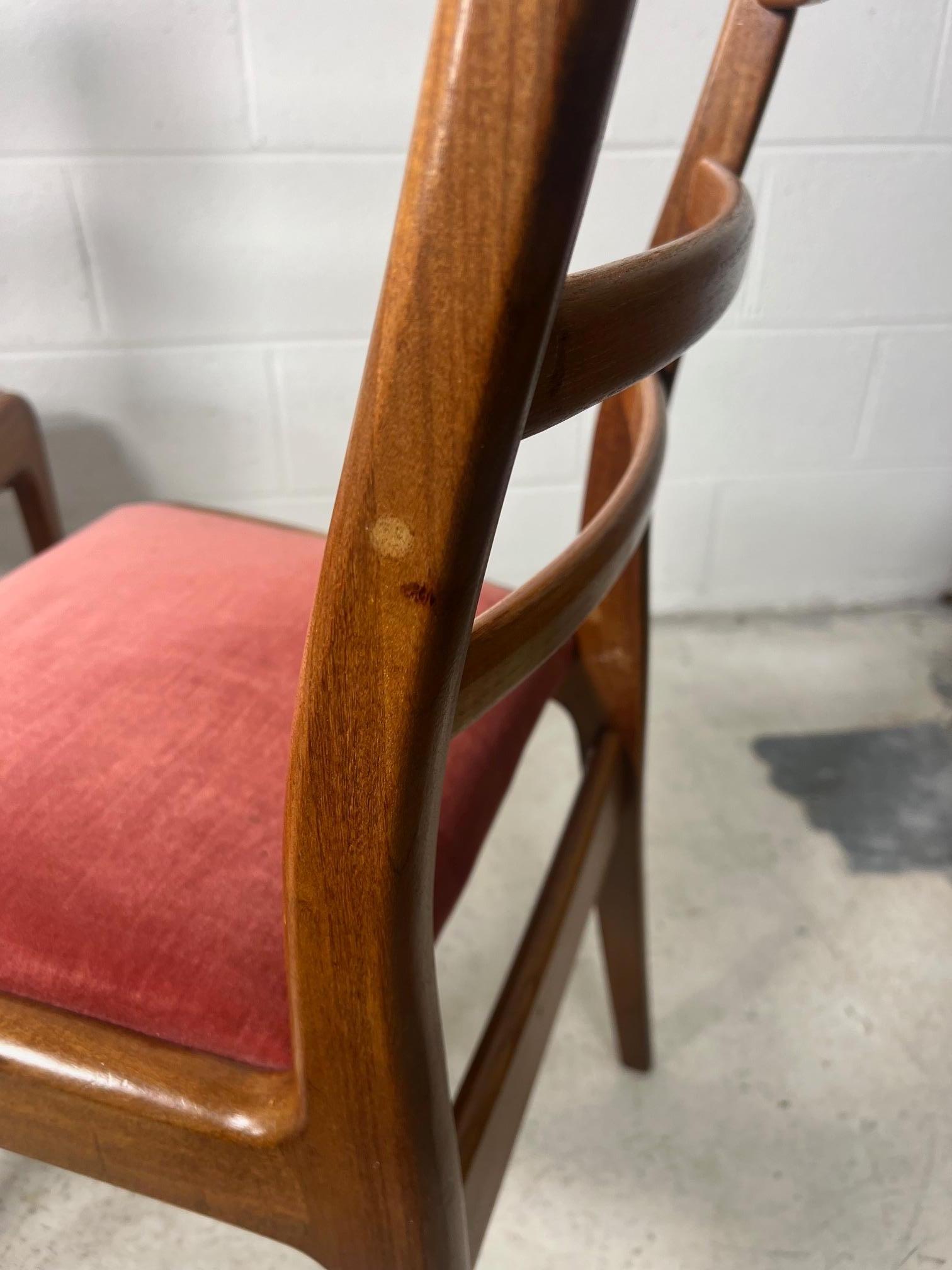 Set Of 6  Ladder Back Teak Dining Chairs By G Plan Mid Century Modern For Sale 5
