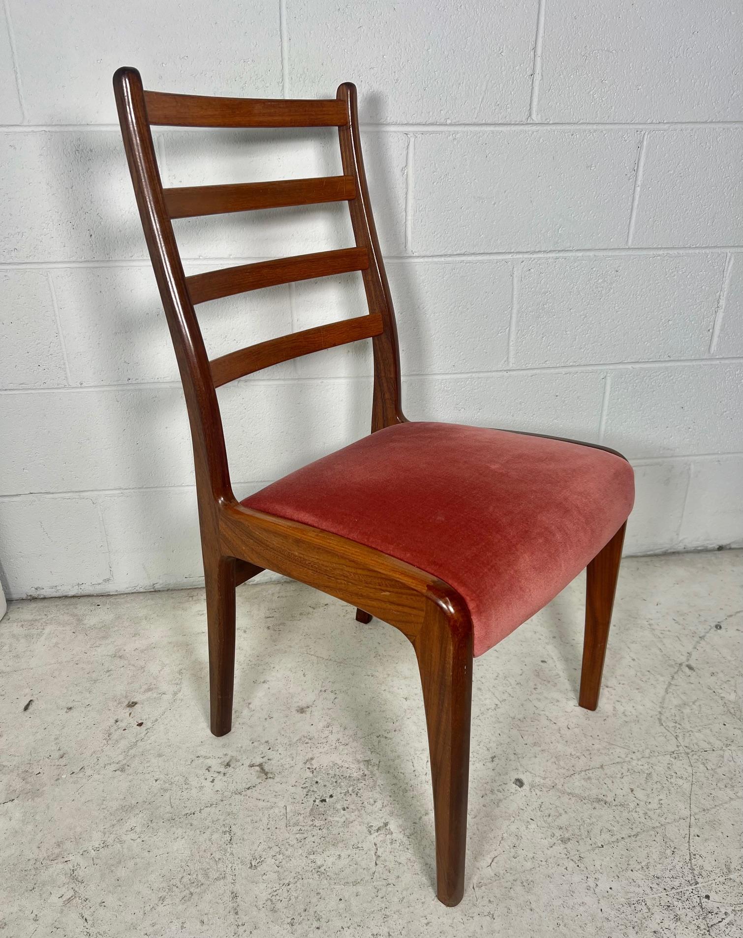 20th Century Set Of 6  Ladder Back Teak Dining Chairs By G Plan Mid Century Modern For Sale
