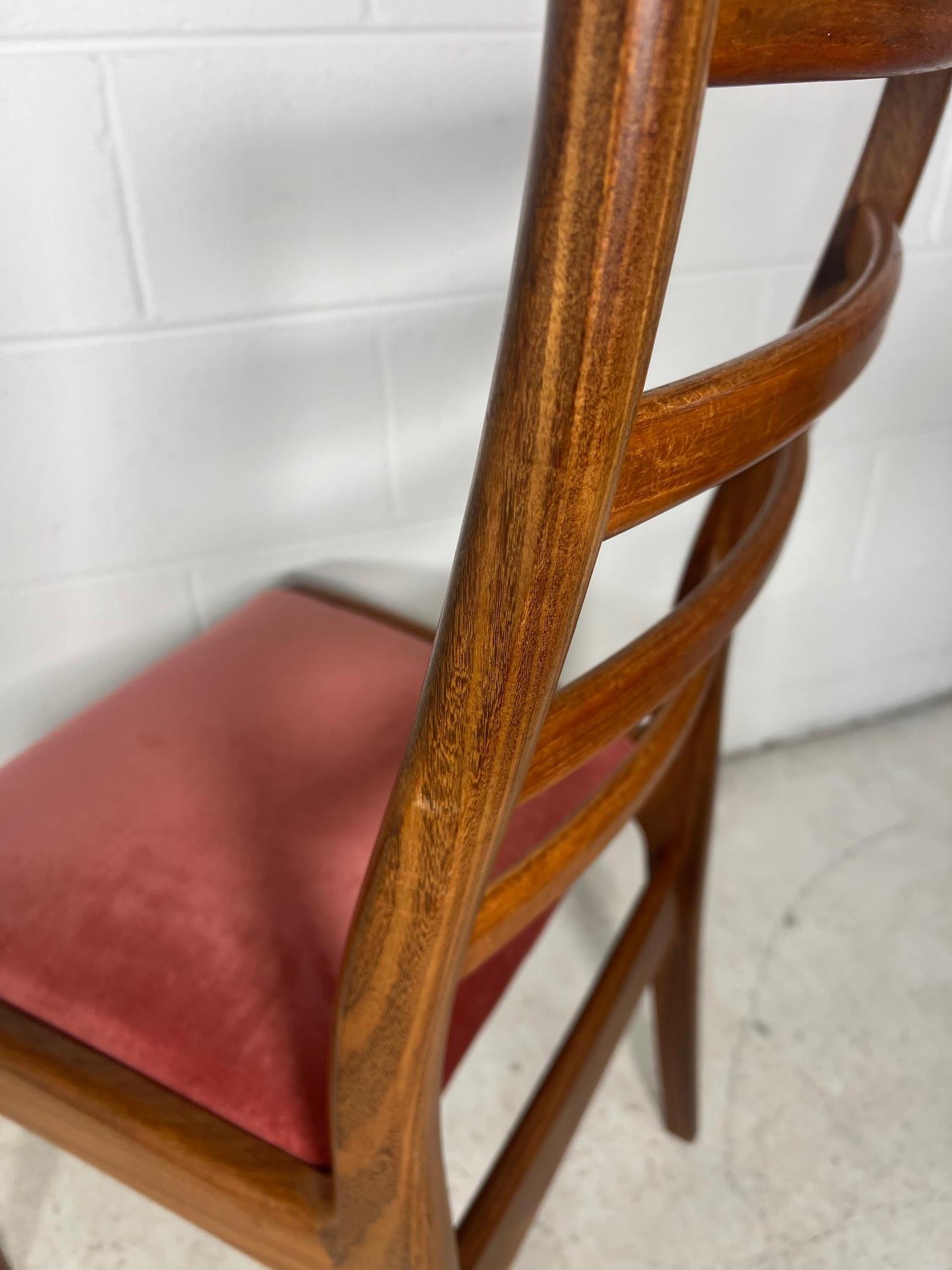 Set Of 6  Ladder Back Teak Dining Chairs By G Plan Mid Century Modern For Sale 2
