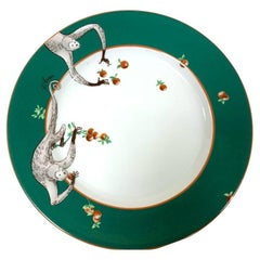 Vintage Set Of 6 Lafarge Limoges For Le Cirque Restaurant Monkey Salad Plates
