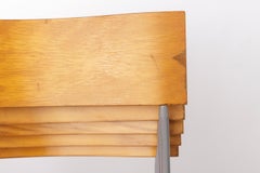 Set of 6 Lammhults Campus Stacking Chairs, Swedish Mid Century Chairs 1970s