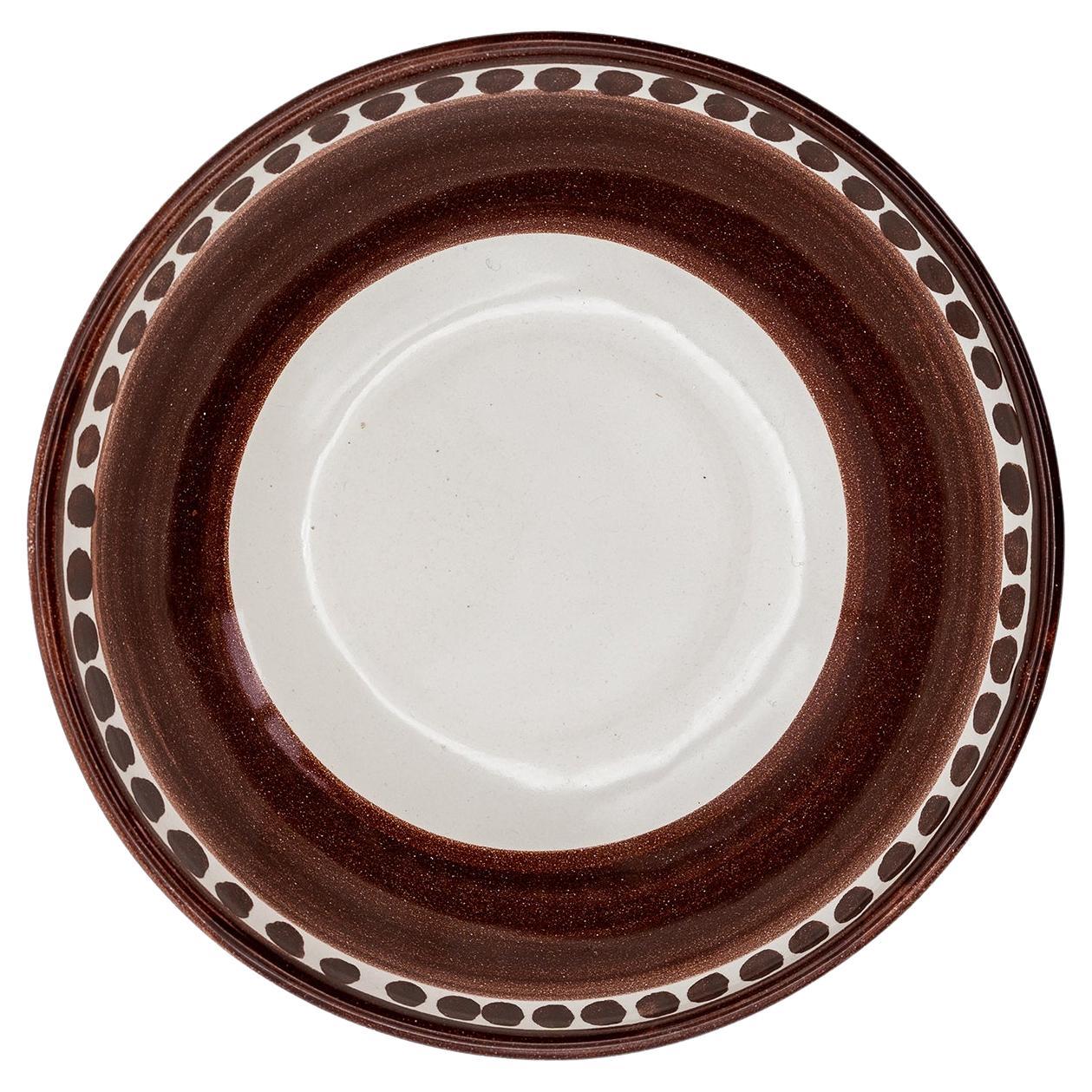 Set of 6 Large Bowl - Vietri Collection "IColorati" - Brown For Sale