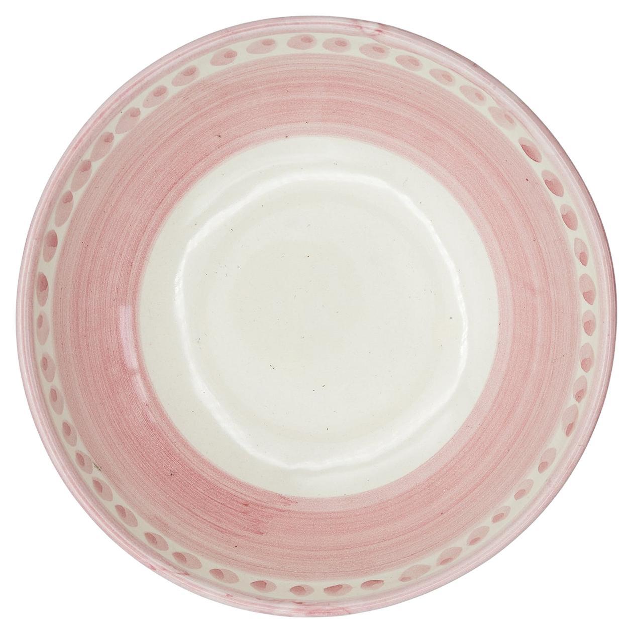 Set of 6 Large Bowl - Vietri Collection "IColorati" - Pink For Sale