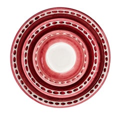 Set of 6 Large Bowl - Vietri Collection "IColorati" - Red