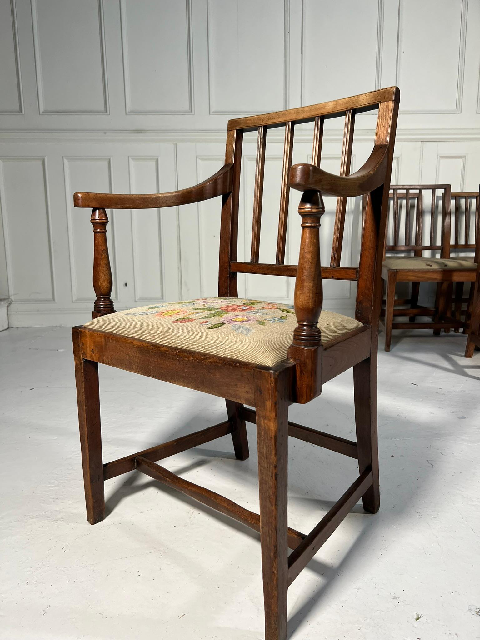 Set of 6 Late 19th Century Scottish Chairs For Sale 7