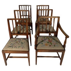 Ensemble de 6 chaises écossaises de la fin du 19e siècle