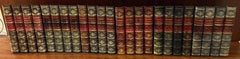 Set of 6 Leather Bound Faux Dummy/Faux  English Library Book Fronts, 20th C