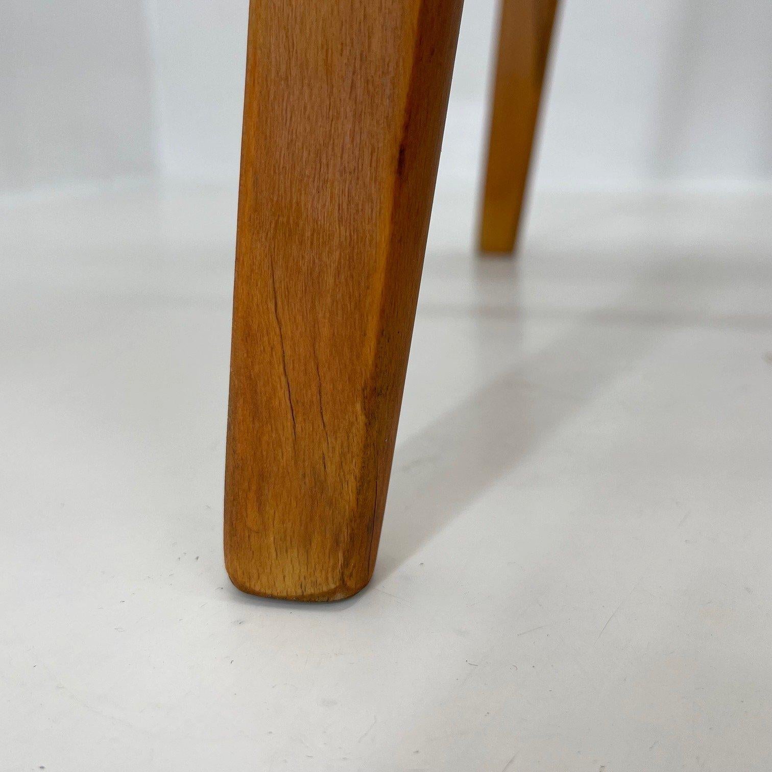Set of 6 Leatherette & Wood Chairs, Czechoslovakia, 1960's For Sale 6