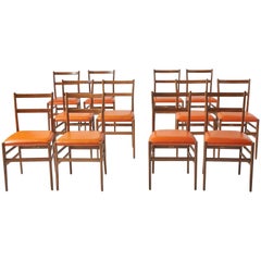 Set of 6 Leggera Chairs by Gio Ponti for Cassina