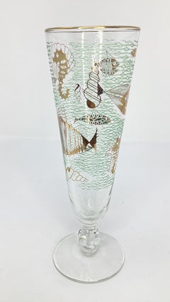 Set of 6 Libbey Marine Life Pilsner Glasses
