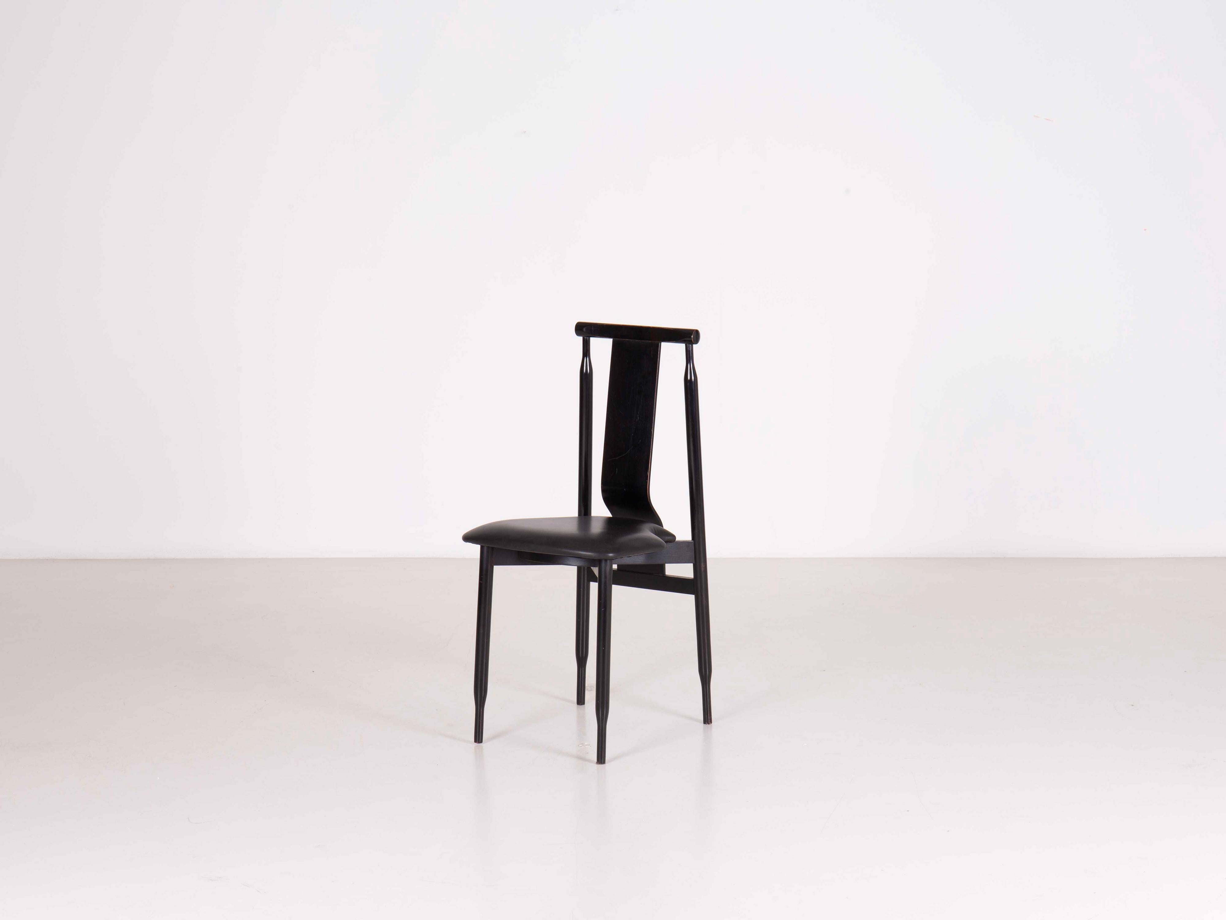 Italian Set of 6 Lierna chairs designed by Achille & Pier Giacomo Castiglioni, 1960 For Sale