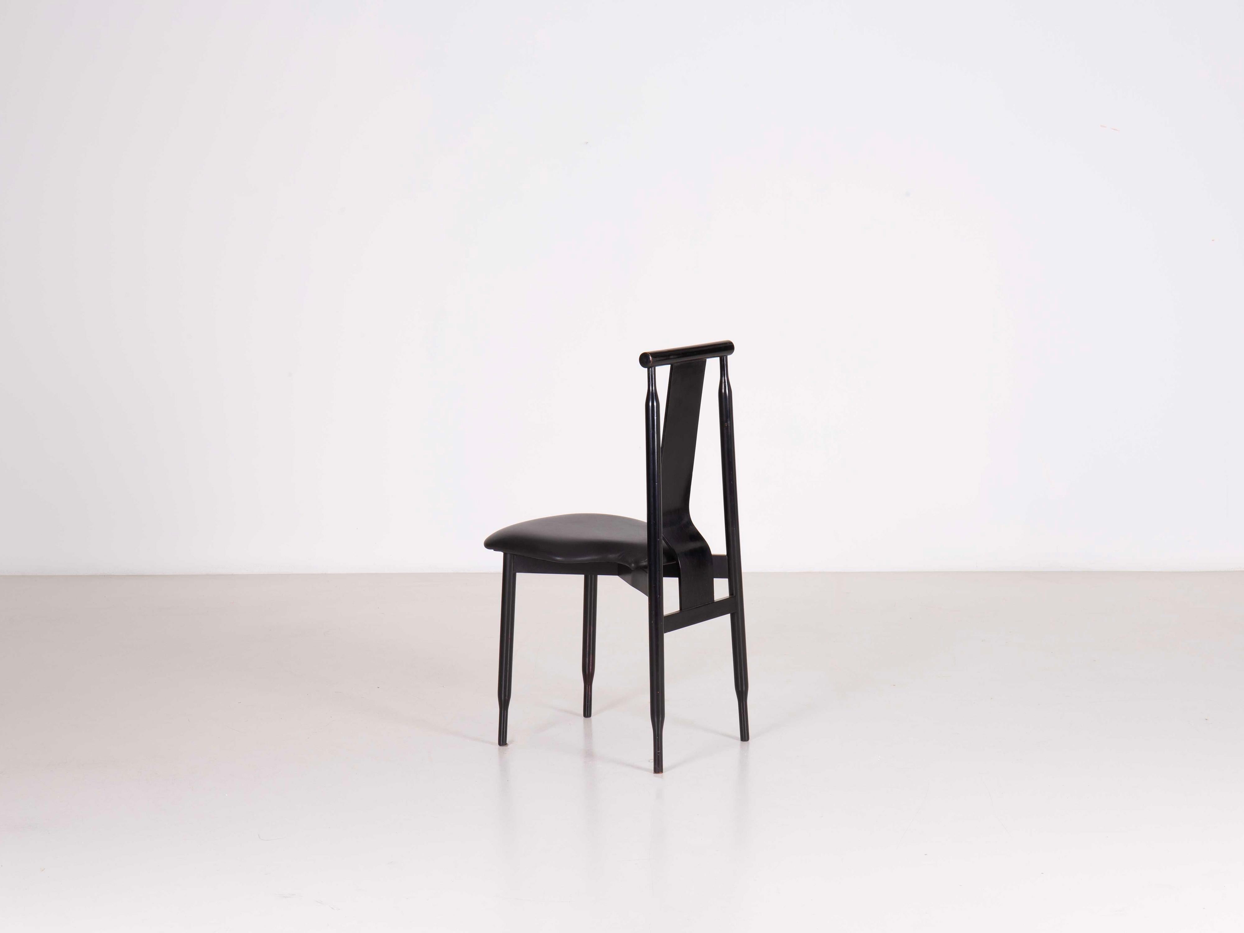 Mid-20th Century Set of 6 Lierna chairs designed by Achille & Pier Giacomo Castiglioni, 1960 For Sale