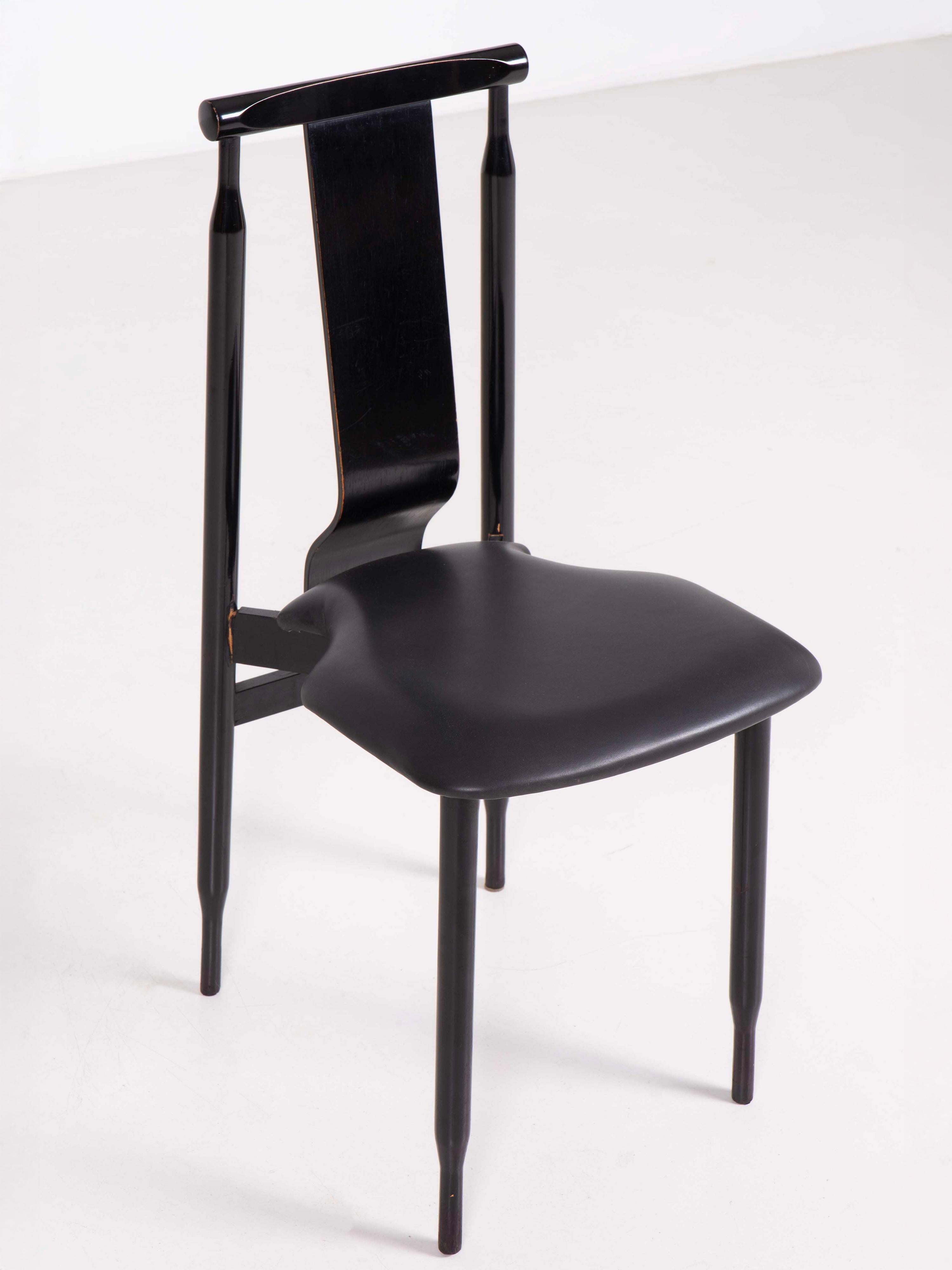 Set of 6 Lierna chairs designed by Achille & Pier Giacomo Castiglioni, 1960 For Sale 1