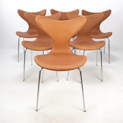 Set of 6 Lily Chairs by Arne Jacobsen for Fritz Hansen, 1960s
