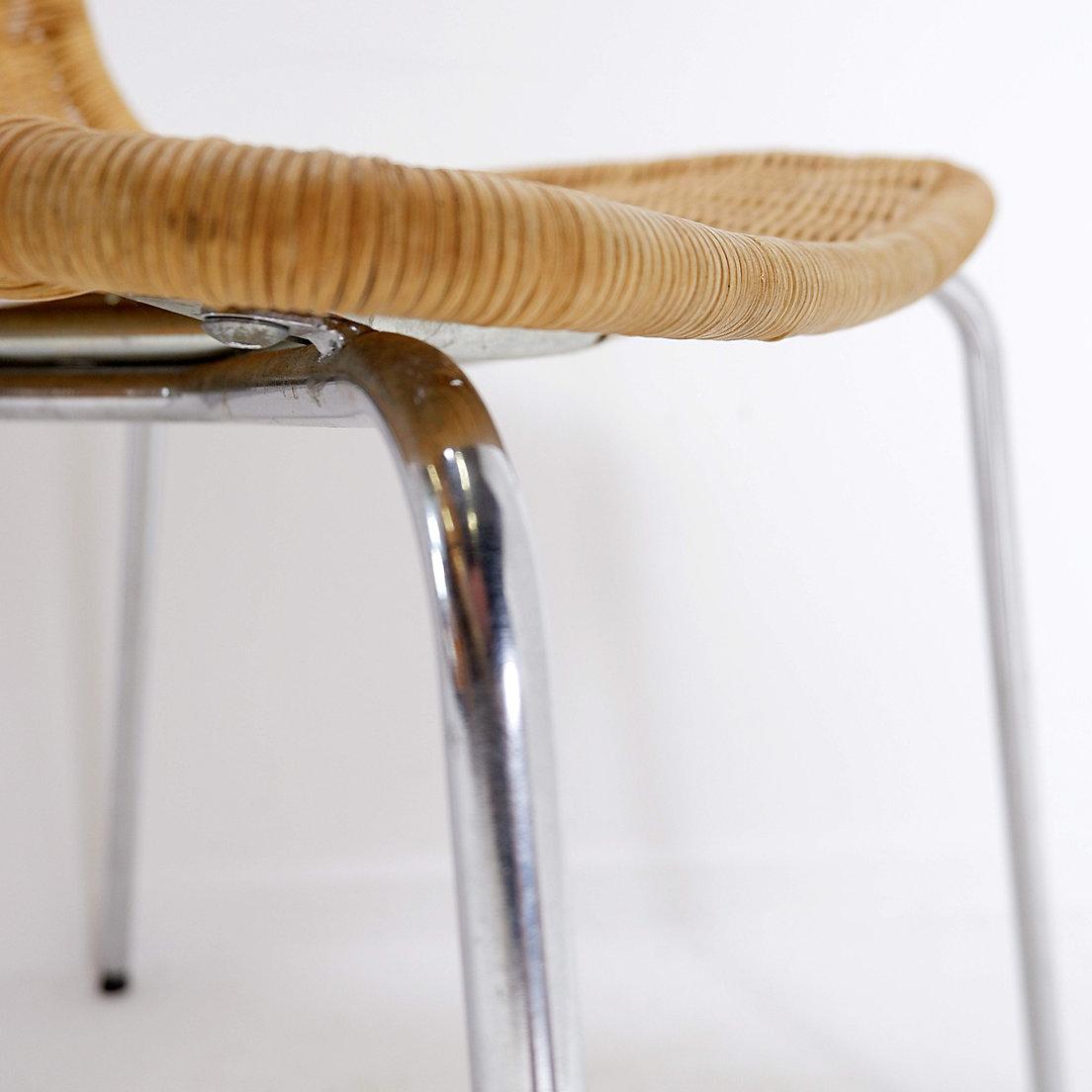 Satz von 6 „Linus“ (4+2) Korbweidestühlen - Ikea Vintage 6
