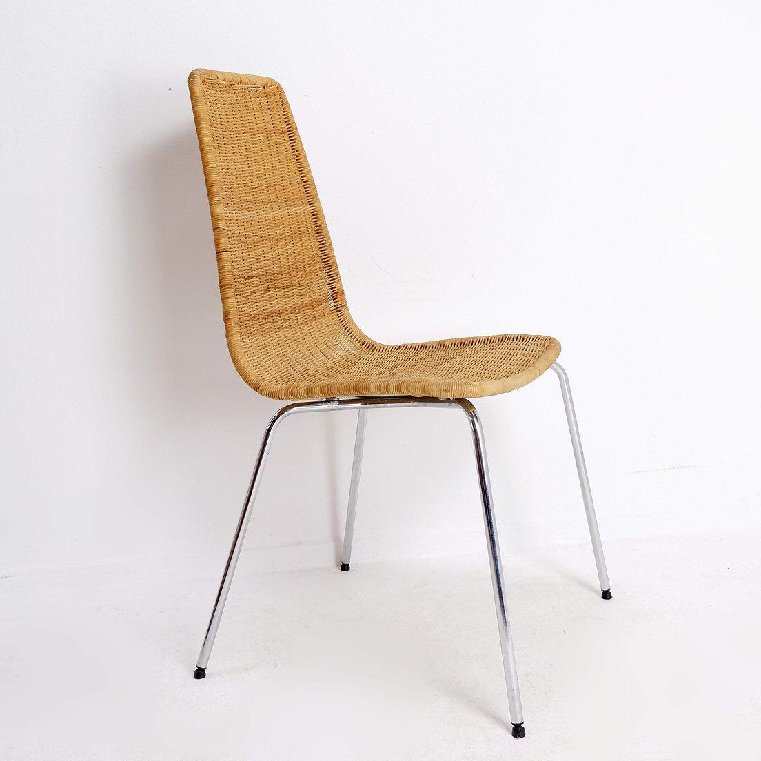 Satz von 6 „Linus“ (4+2) Korbweidestühlen - Ikea Vintage 7