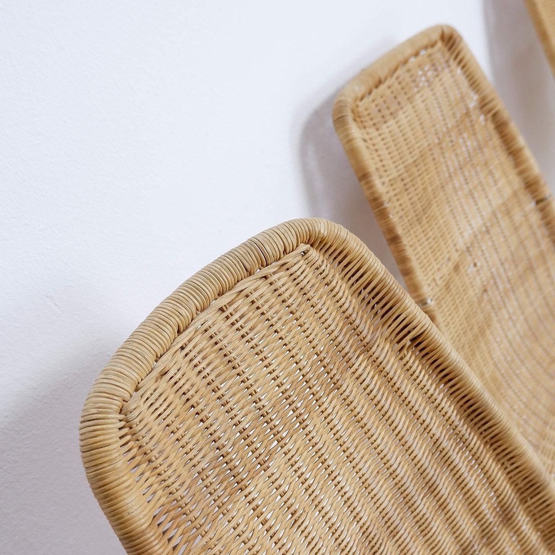 Satz von 6 „Linus“ (4+2) Korbweidestühlen - Ikea Vintage 8