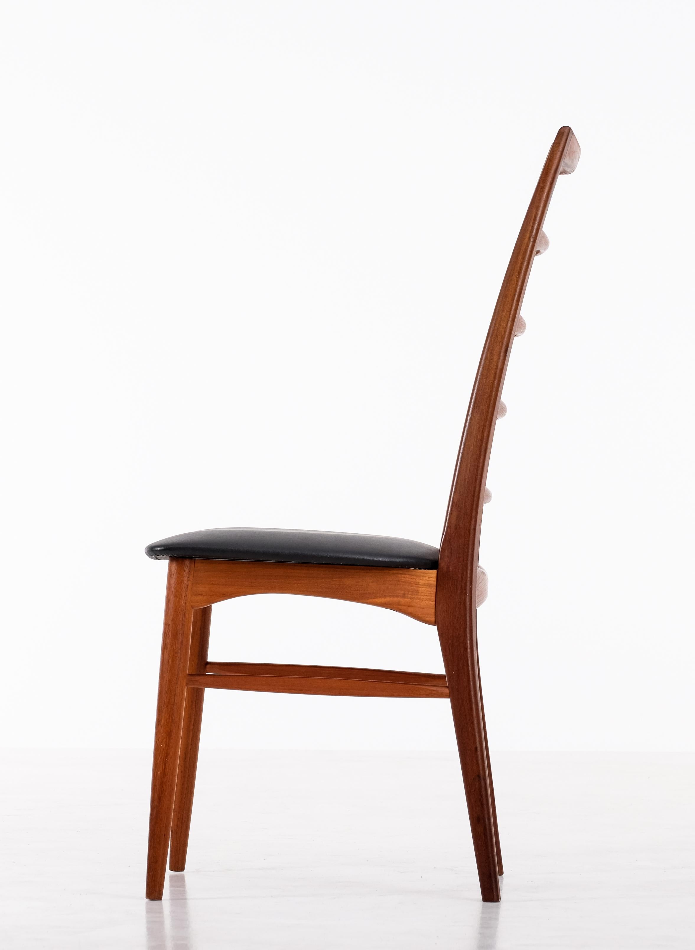 Satz von 6 Stühlen „Lis“ von Niels Koefoed, Dänemark, 1960er Jahre im Angebot 1