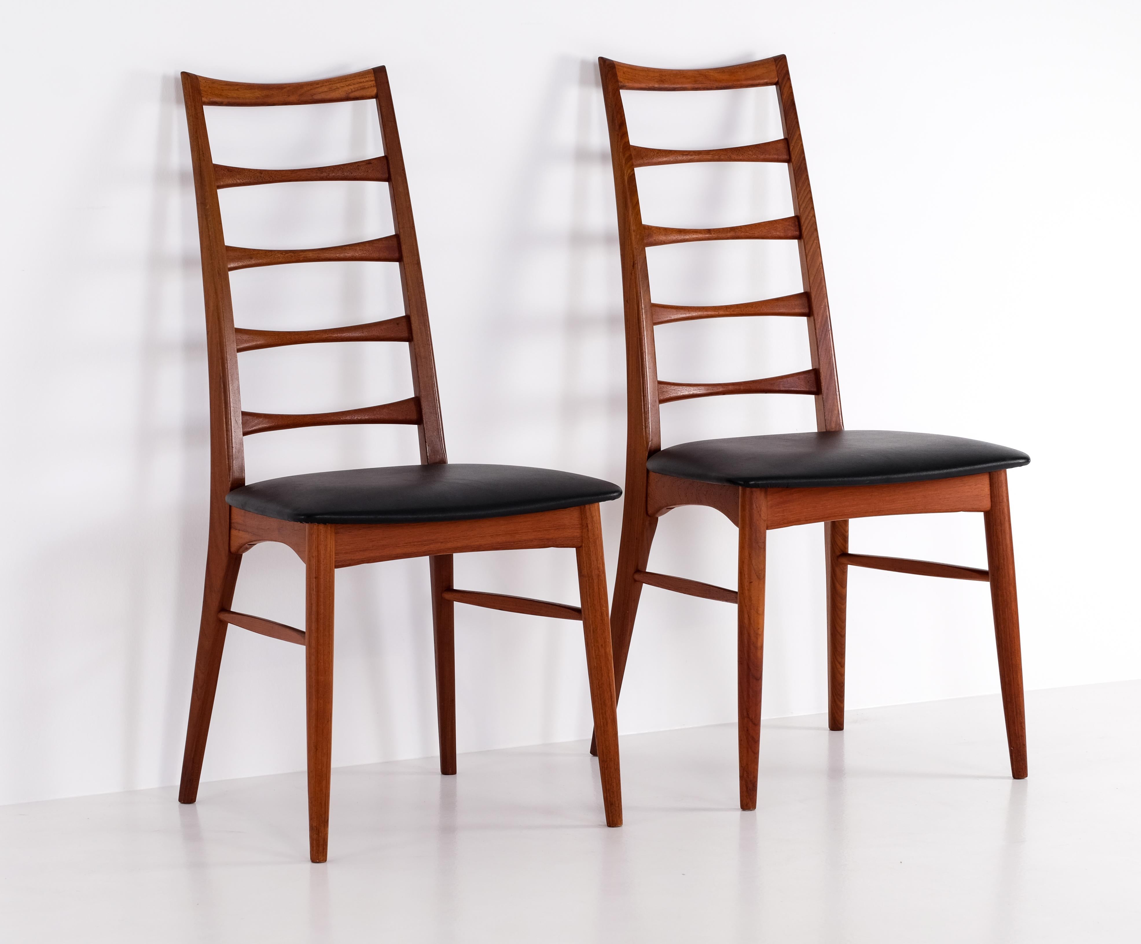 Set of 6 'Lis' chairs by Niels Koefoed, Denmark, 1960s For Sale 2