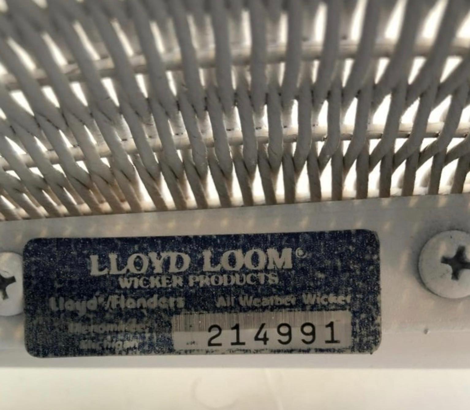 Wicker Set of 6 Lloyd Loom Dining Chairs