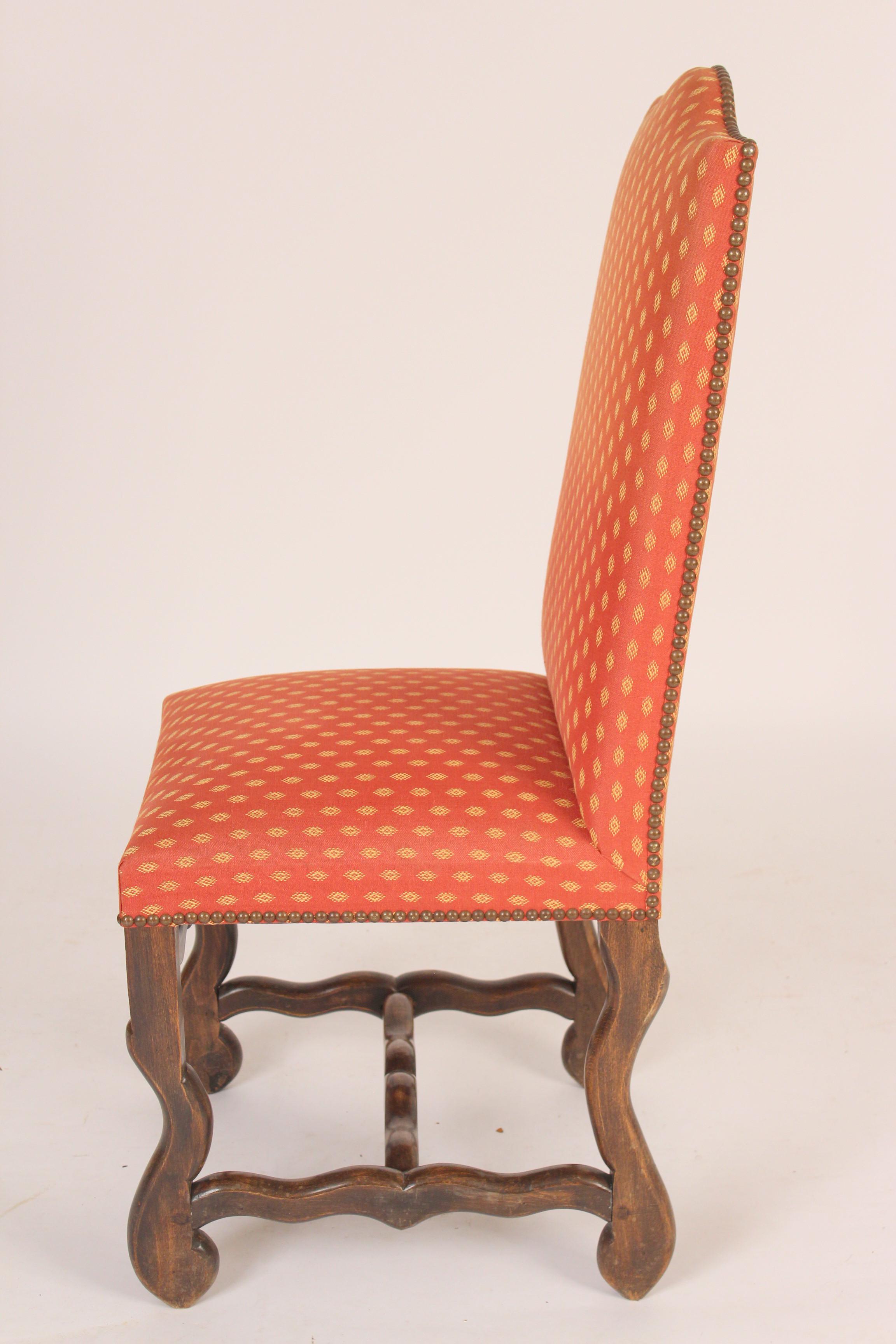 Set of 6 Louis XIV Style Dining Room Chairs In Good Condition In Laguna Beach, CA