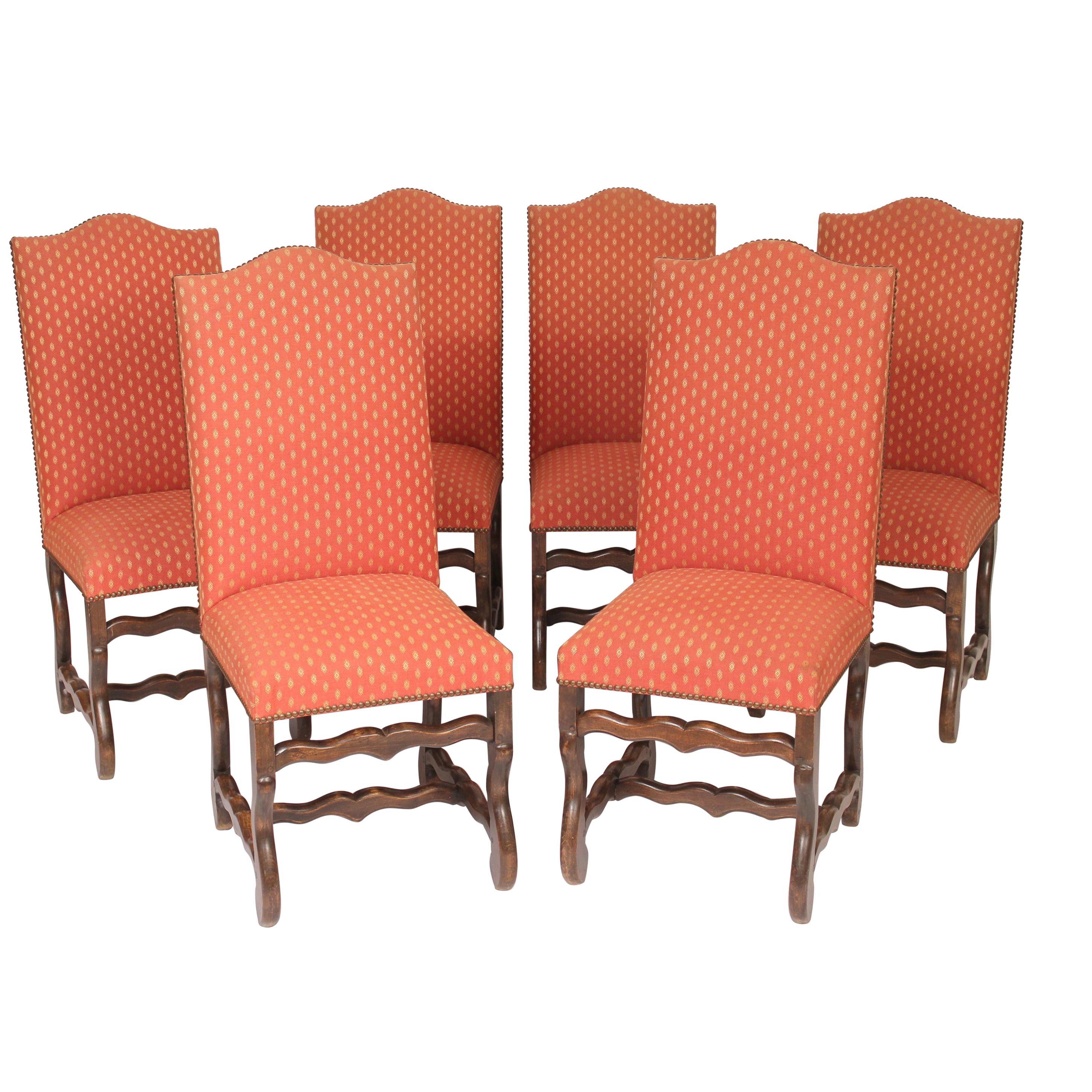 Set of 6 Louis XIV Style Dining Room Chairs