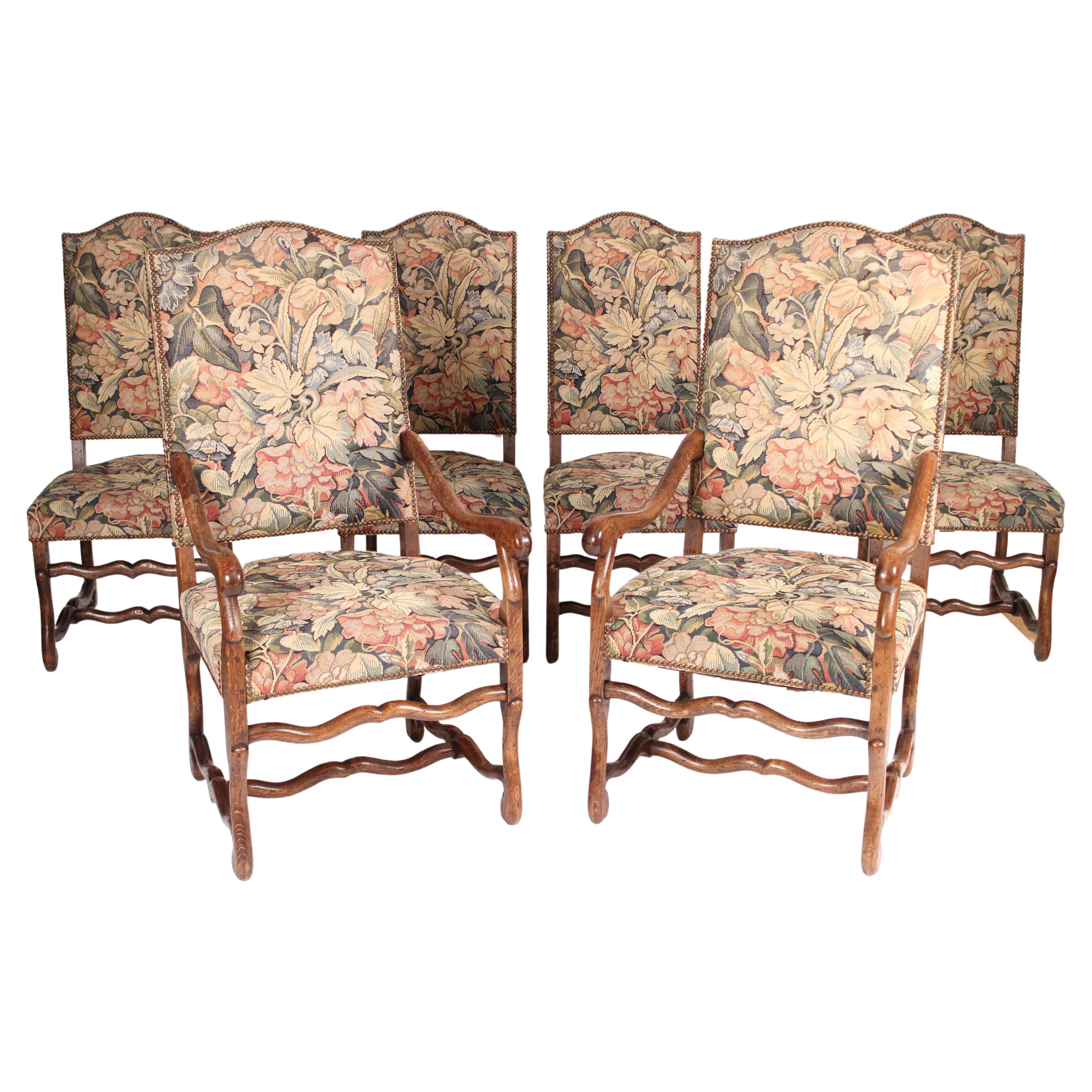 Set of 6 Louis XIV Style Dining Room Chairs