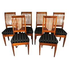 Set of 6 Louis XVI Chairs, South Germany 1800