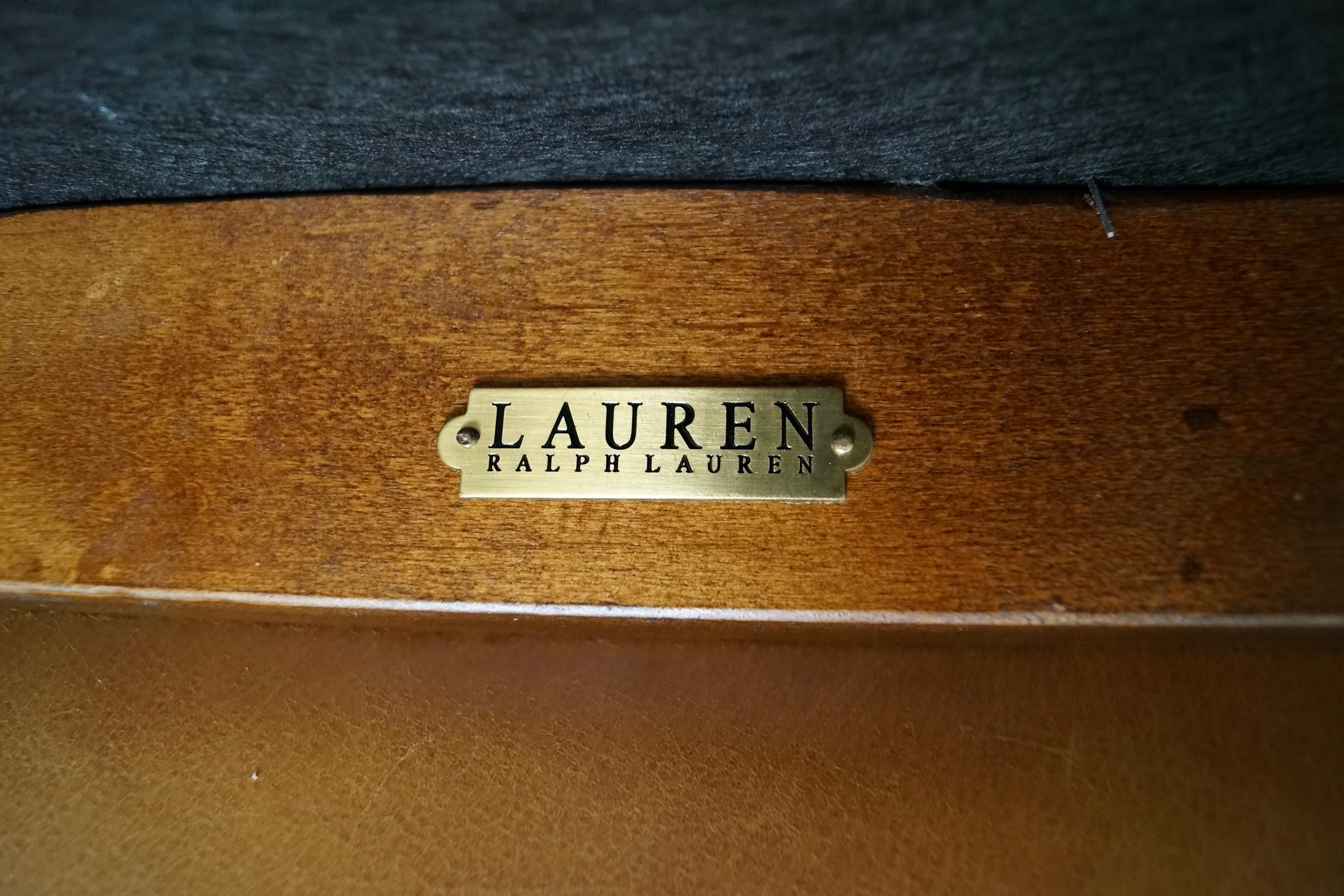Set of 6 Louis XVI Leather Dining Chair Set by Ralph Lauren for Henredon im Angebot 13