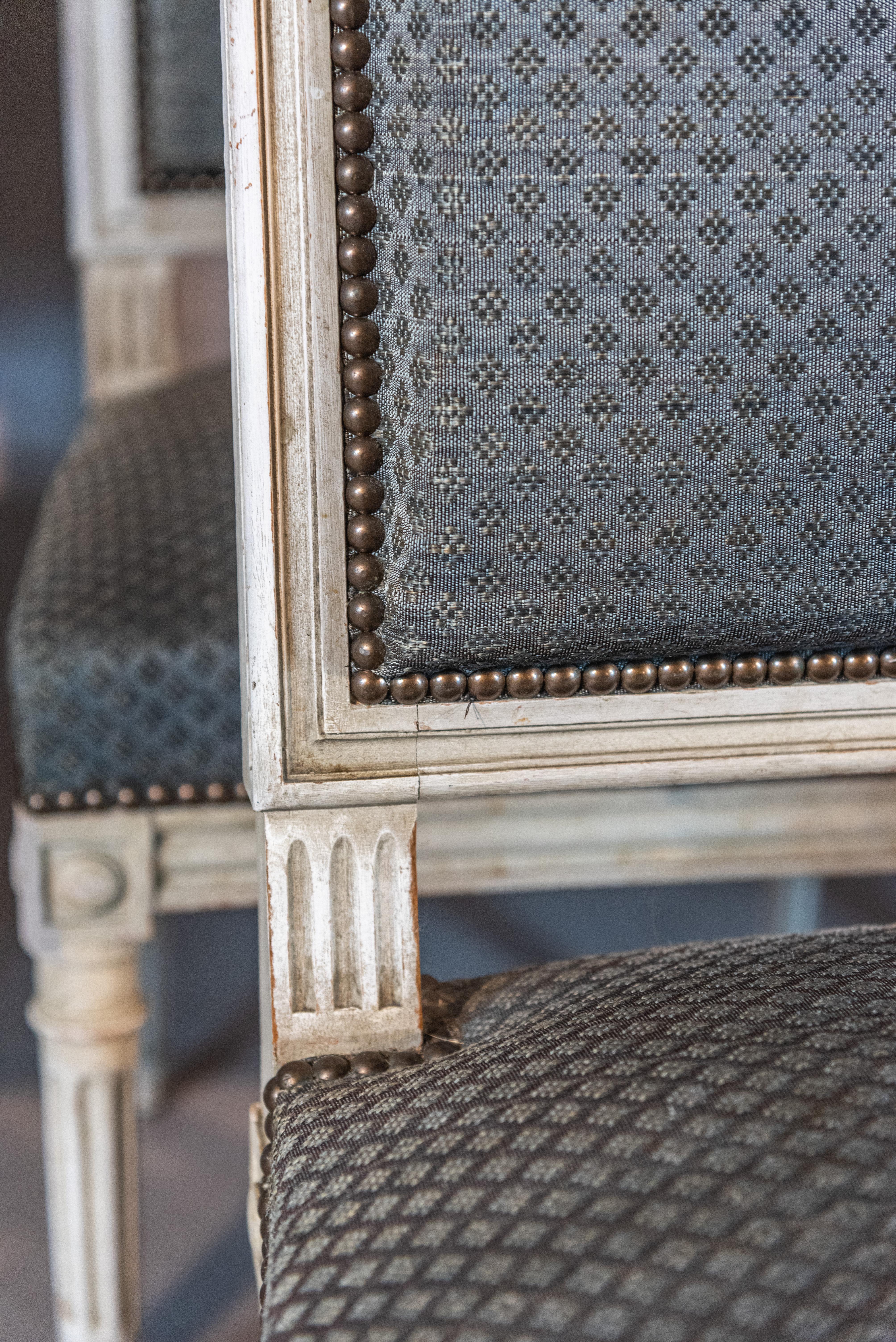 19th century. With their timeless design and luxurious materials, these chairs exude sophistication and elegance, adding a touch of refined beauty to any interior decor.

The Louis XVI style, named after the 18th-century French monarch, is