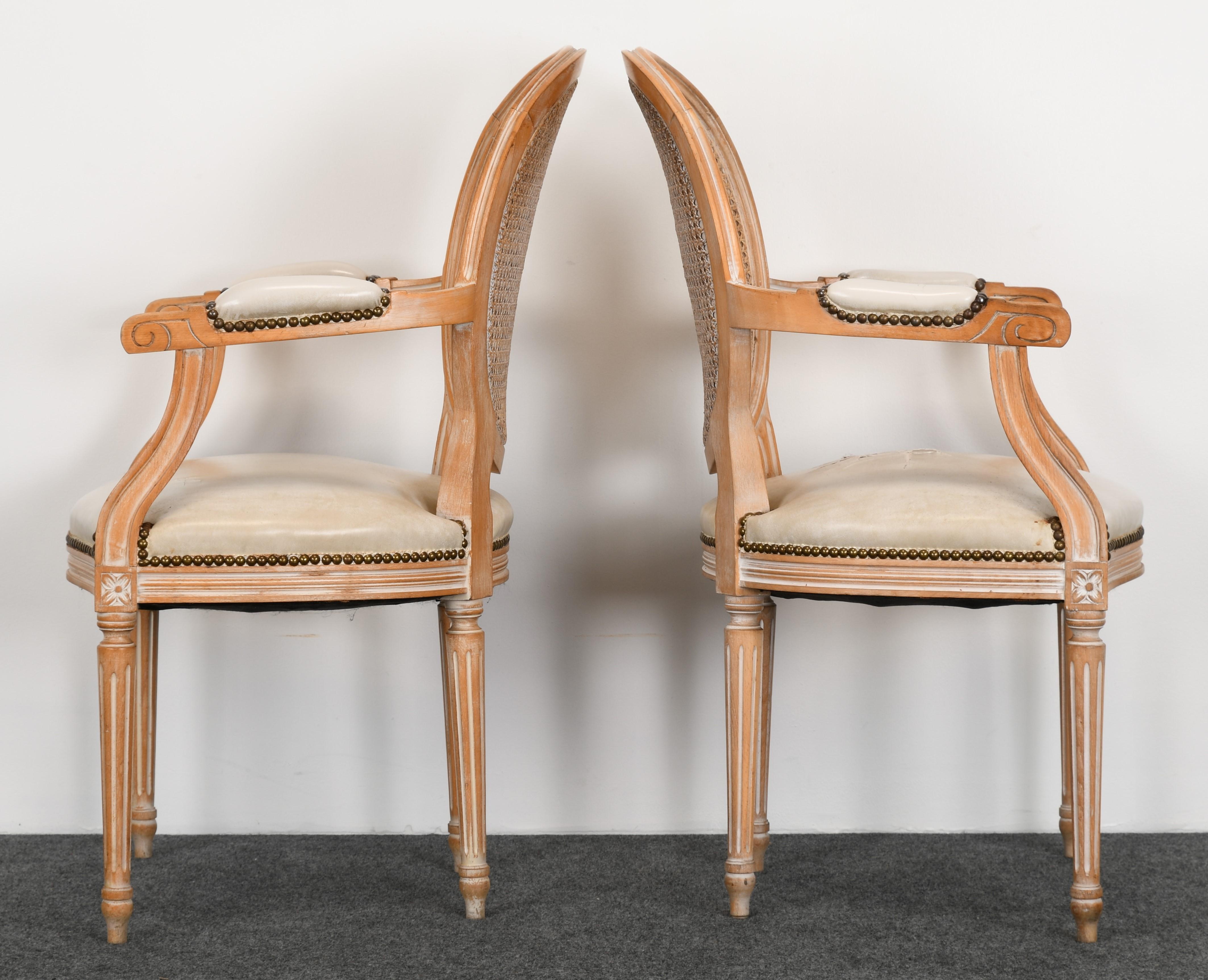 Set of 6 French Louis XVI Style Dining Chairs, 1960s 6
