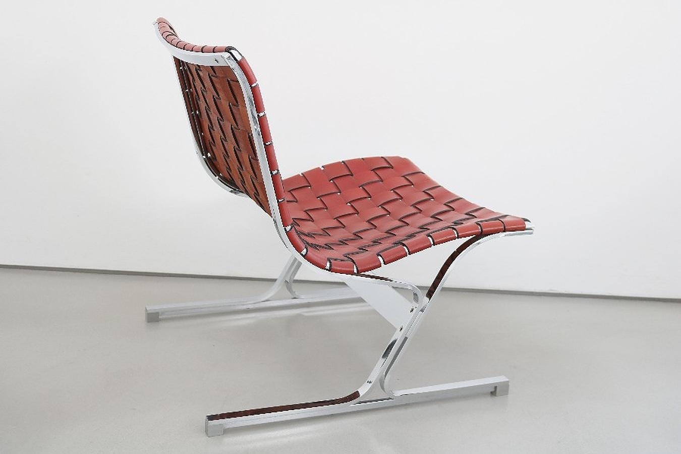 Mid-Century Modern Ensemble de 6 chaises longues de Ross Littell pour ICF Milano 1, 1968 en vente