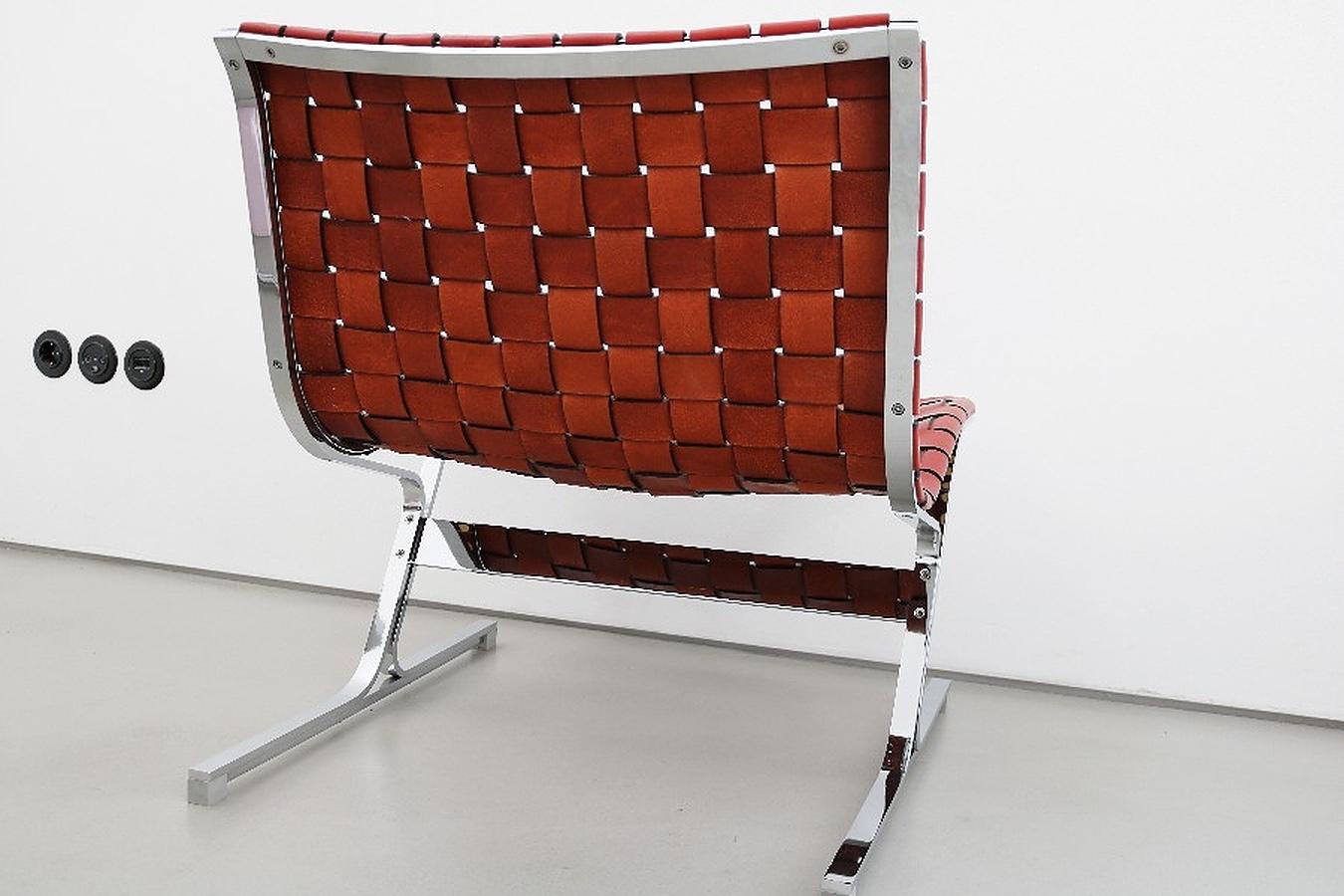 Milieu du XXe siècle Ensemble de 6 chaises longues de Ross Littell pour ICF Milano 1, 1968 en vente