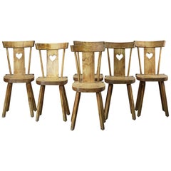 Set of 6 Love Heart Jura Dining Chairs